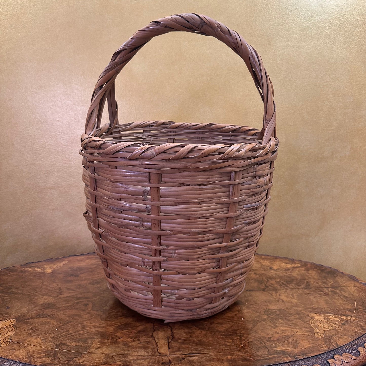 Vintage Wicker Large Basket 