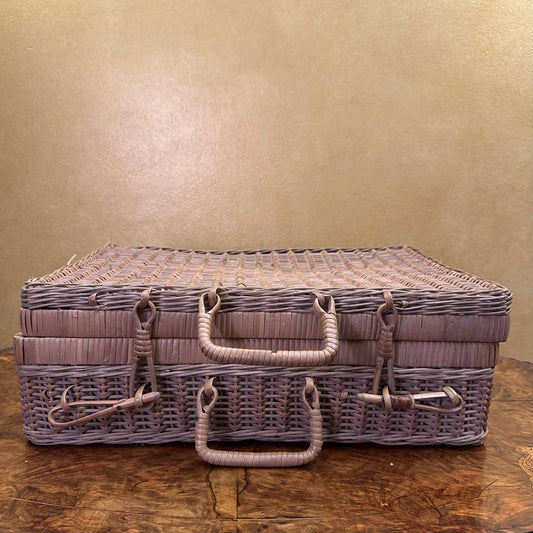 Vintage Wicker Storage Picnic Basket