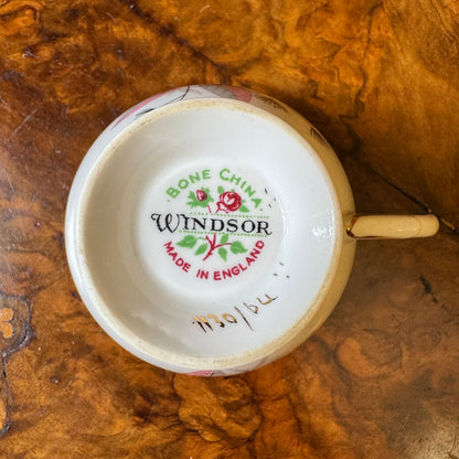 Vintage Windsor Pink Grey Cup 