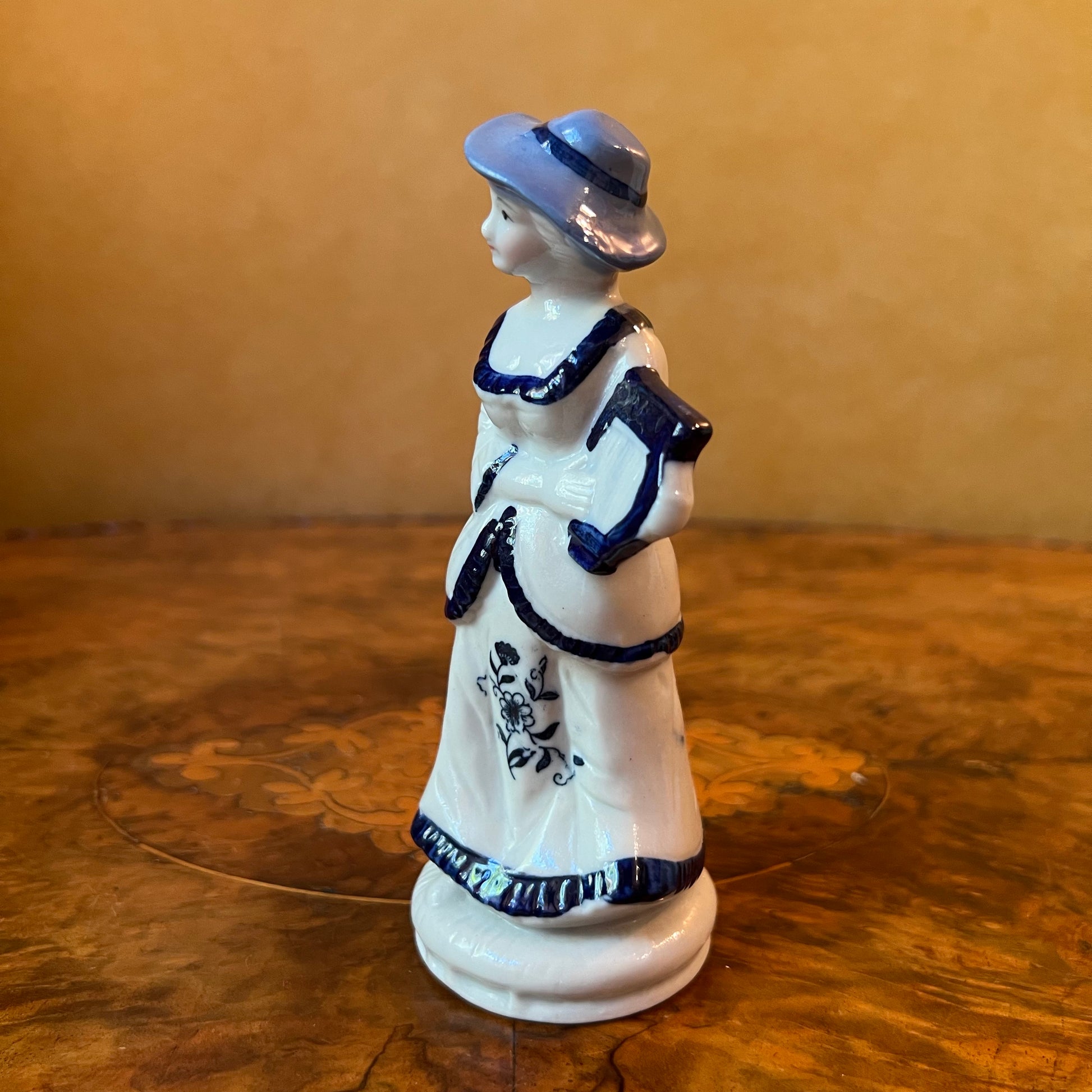 Vintage Women Musician Figurine 