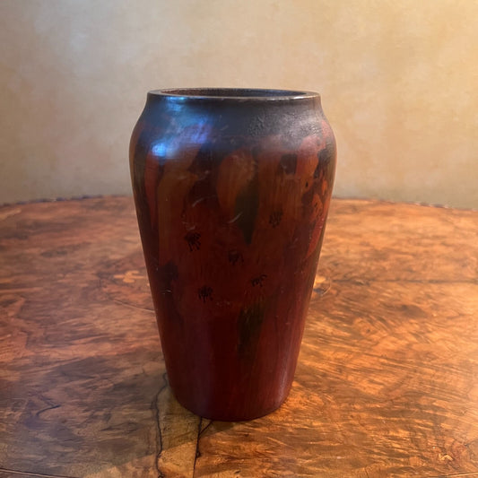 Vintage Wooden Vase 