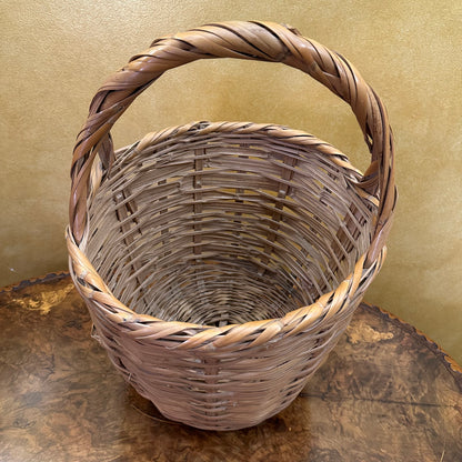 Vintage Woven Wicker  Basket 