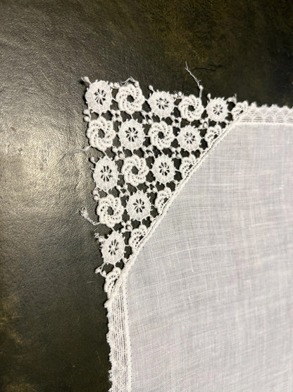 White Lace Square Doily 