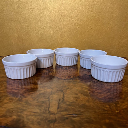 White Ramekin Set Of Five 