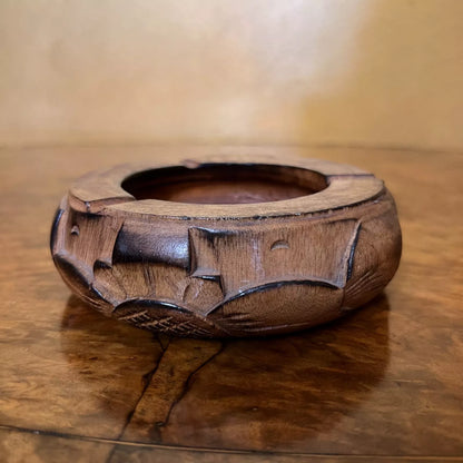 Vintage Bali Wooden Ashtray