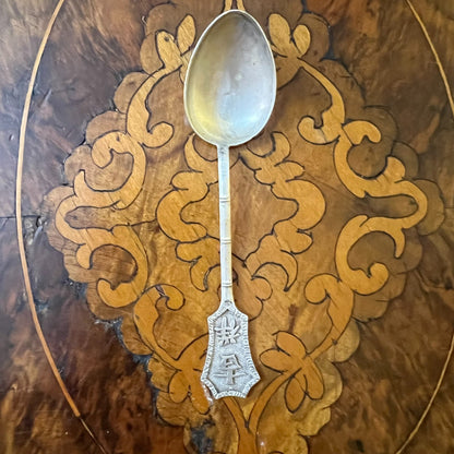 Chinese Silver Coffee Spoons Set Of 3