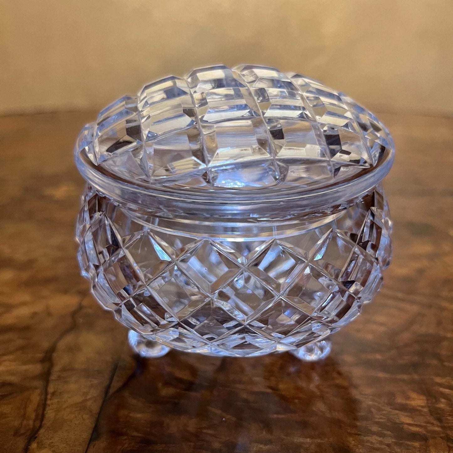Vintage Crystal Trinket Box