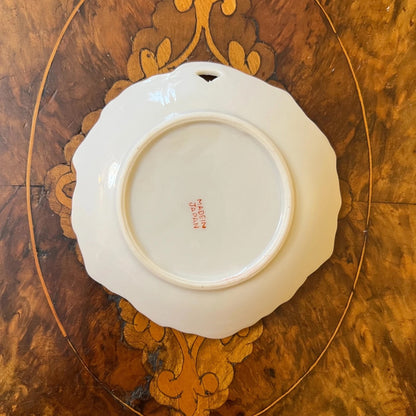 Vintage Floral Print Leaf Dish