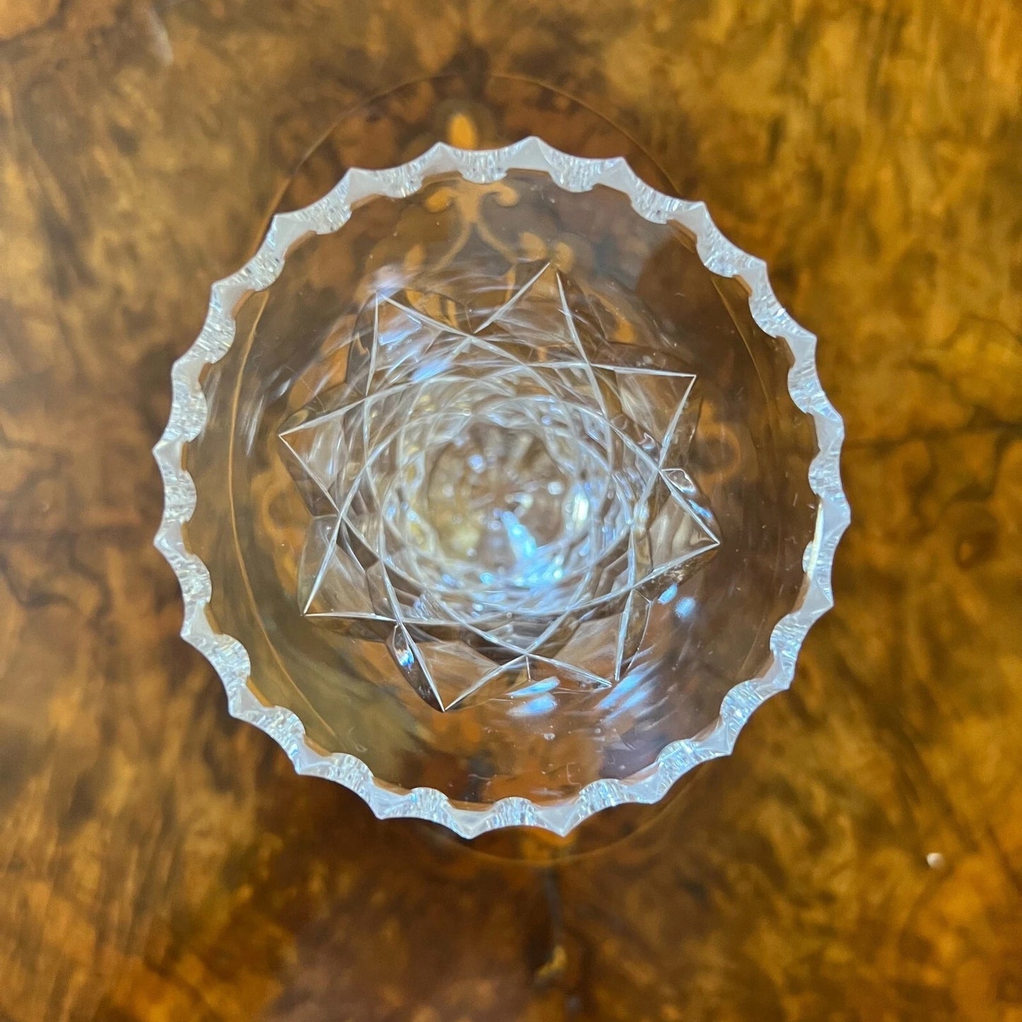 Vintage Crystal Small Vase