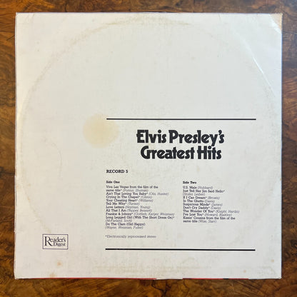 Elvis Presley Greatest Hits Vinyl Record