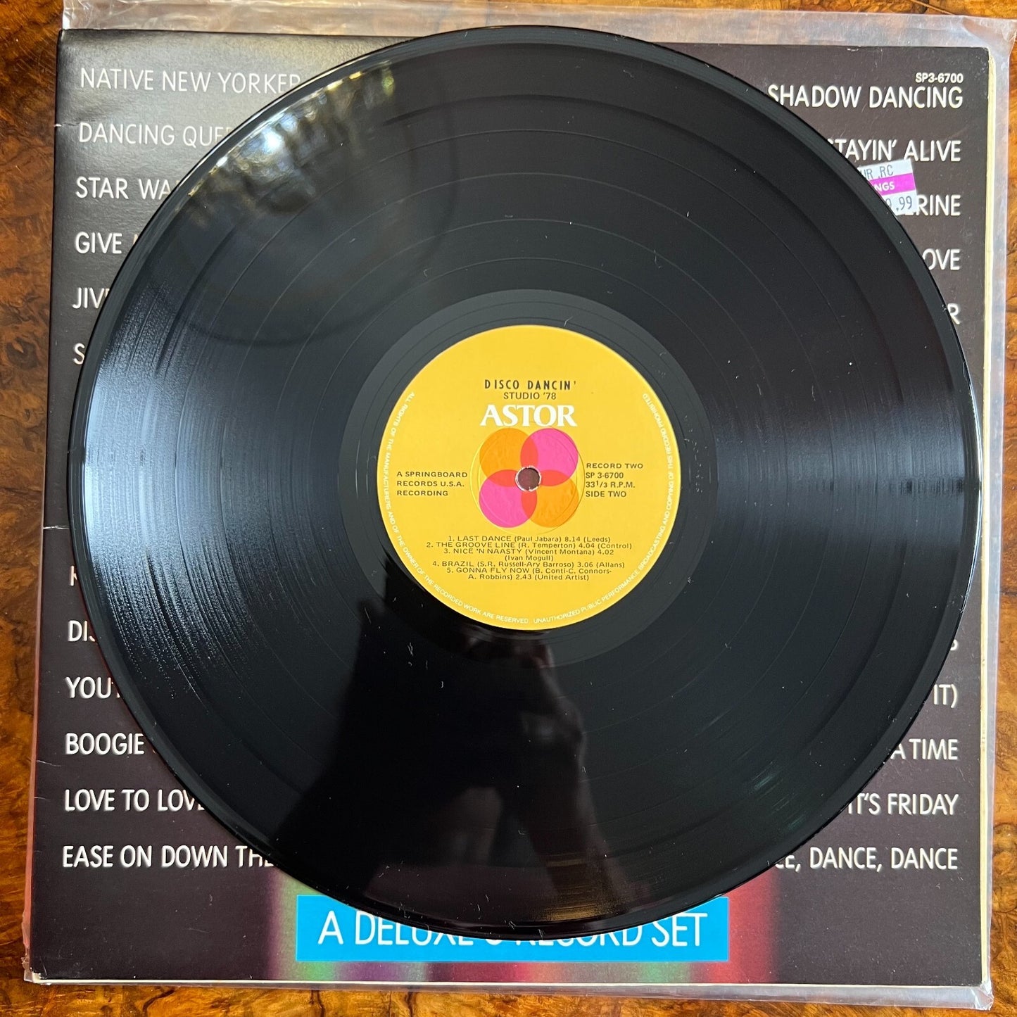 Disco Dancing Vinyl Record