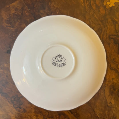 Vintage Royal Vale Rose Tea Cup Trio Set