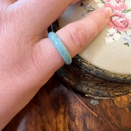 Crystal Blue Ring Size 6 1/2