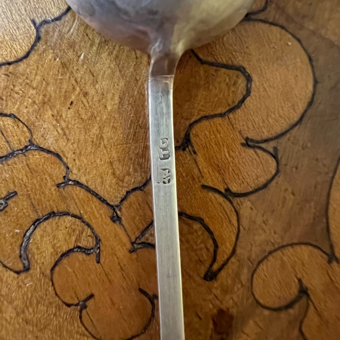 Chinese Silver Coffee Spoons Set Of 3