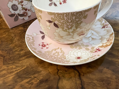 Maxwell & Williams Pink Kimono Tea Cup & Saucer BNIB