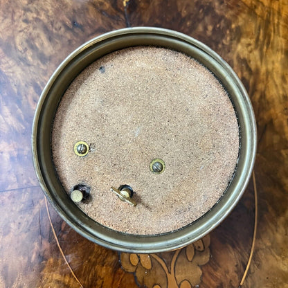 Vintage Glass Floral Metal Detail Canister