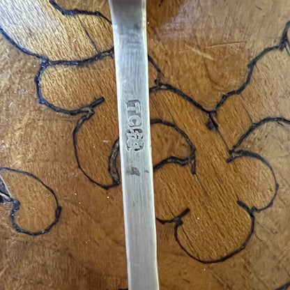 Chinese Silver Coffee Spoons Set Of 3