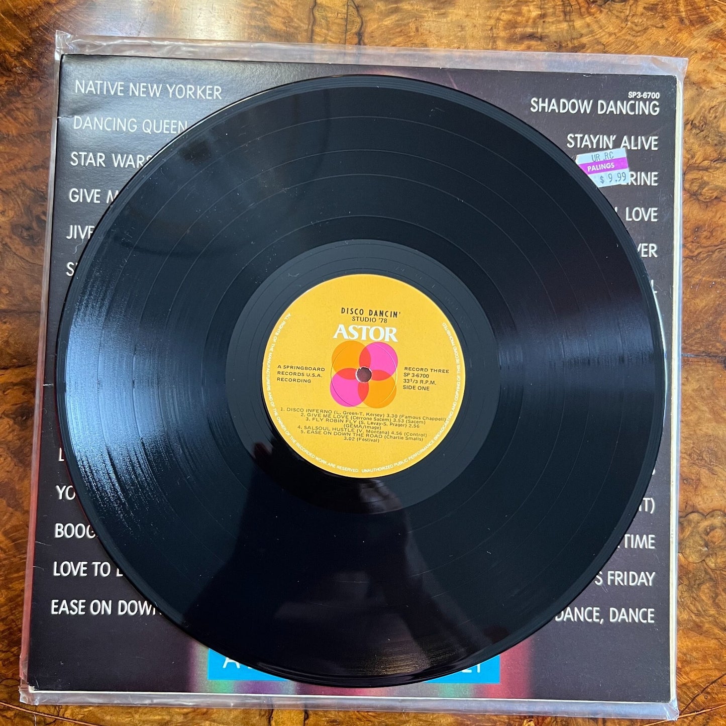 Disco Dancing Vinyl Record