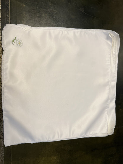 Daisy Embroidery Napkins Serviettes Set Of Ten