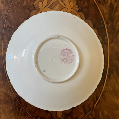 Vintage Moore Floral Demitasse Coffee Cup & Saucer