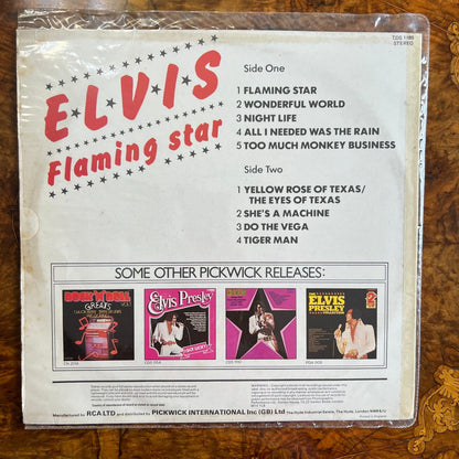 Elvis Presley Flaming Star Vinyl Record