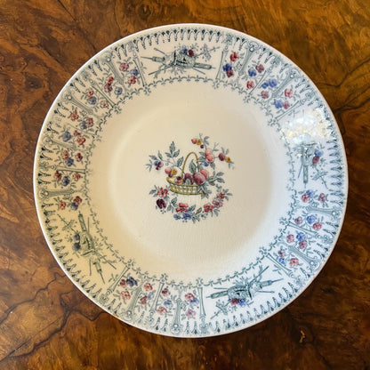 Vintage Fruit Print Bowl & Tea Cup