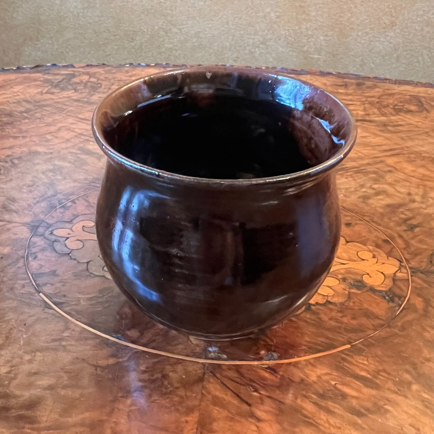Vintage Brown Pottery Vase