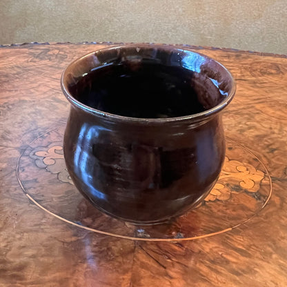 Vintage Brown Pottery Vase